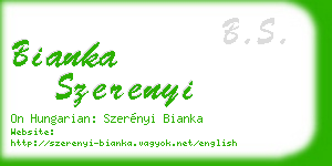 bianka szerenyi business card