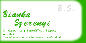 bianka szerenyi business card